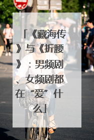 《藏海传》与《折腰》：男频剧、女频剧都在“爱”什么