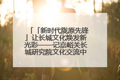 「新时代陇原先锋」让长城文化焕发新光彩——记嘉峪关长城研究院文化交流中心干部张晓燕