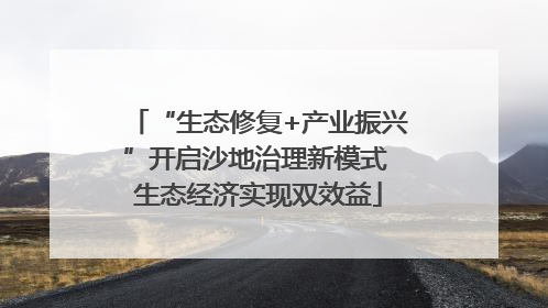 “生态修复+产业振兴”开启沙地治理新模式 生态经济实现双效益
