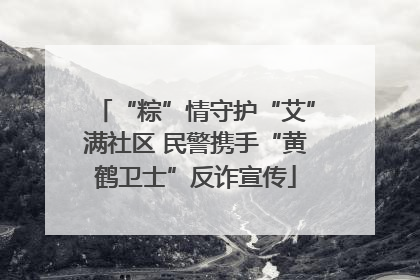 “粽”情守护“艾”满社区 民警携手“黄鹤卫士”反诈宣传