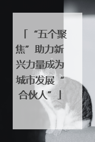 “五个聚焦”助力新兴力量成为城市发展“合伙人”