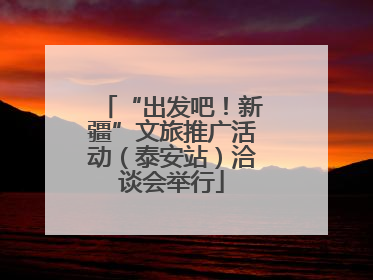 “出发吧！新疆”文旅推广活动（泰安站）洽谈会举行