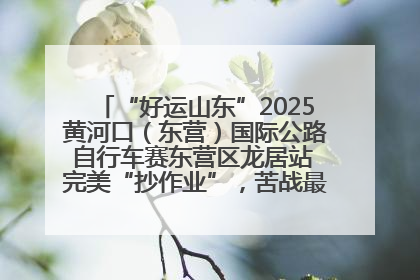 “好运山东”2025黄河口（东营）国际公路自行车赛东营区龙居站 完美“抄作业”，苦战最后时刻黄衫易主