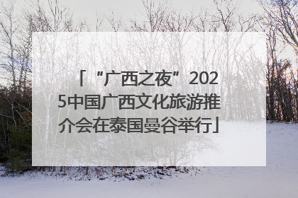 “广西之夜”2025中国广西文化旅游推介会在泰国曼谷举行