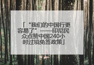 “我们的中国行更容易了”——印尼民众点赞中国240小时过境免签政策