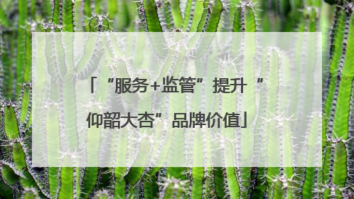 “服务+监管”提升“仰韶大杏”品牌价值