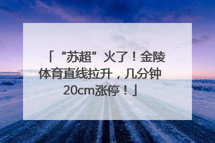 “苏超”火了！金陵体育直线拉升，几分钟20cm涨停！