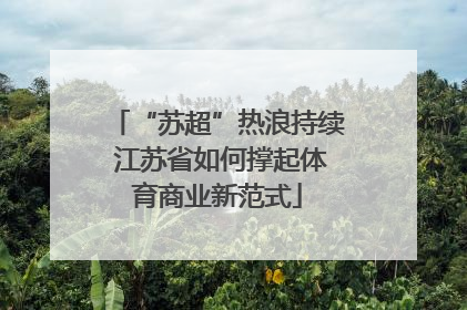 “苏超”热浪持续 江苏省如何撑起体育商业新范式