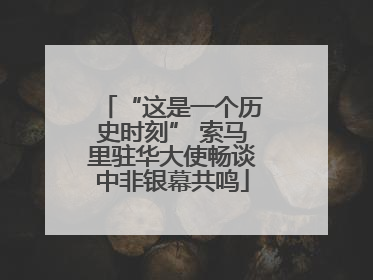 “这是一个历史时刻” 索马里驻华大使畅谈中非银幕共鸣