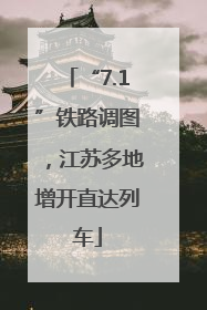 “7.1”铁路调图，江苏多地增开直达列车