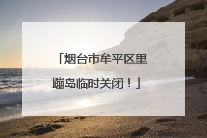 烟台市牟平区里蹦岛临时关闭！