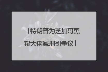 特朗普为芝加哥黑帮大佬减刑引争议