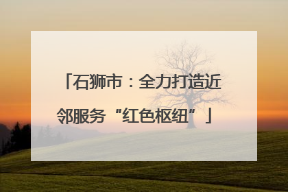石狮市：全力打造近邻服务“红色枢纽”