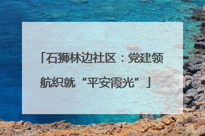 石狮林边社区：党建领航织就“平安霞光”