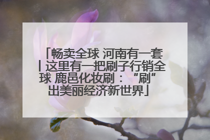 畅卖全球 河南有一套丨这里有一把刷子行销全球 鹿邑化妆刷：“刷”出美丽经济新世界