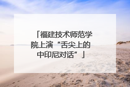 福建技术师范学院上演“舌尖上的中印尼对话”