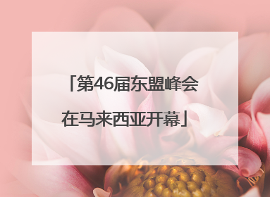第46届东盟峰会在马来西亚开幕