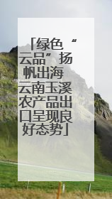 绿色“云品”扬帆出海 云南玉溪农产品出口呈现良好态势