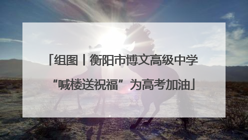 组图丨衡阳市博文高级中学“喊楼送祝福”为高考加油