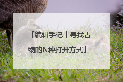 编辑手记丨寻找古物的N种打开方式