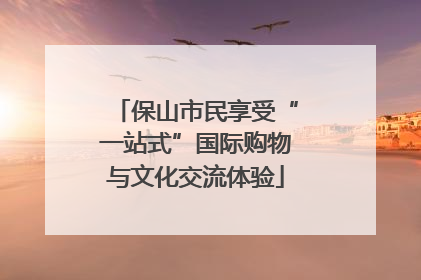 保山市民享受“一站式”国际购物与文化交流体验