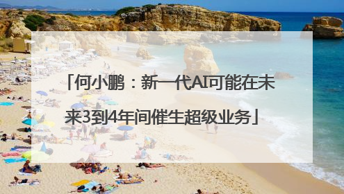 何小鹏：新一代AI可能在未来3到4年间催生超级业务