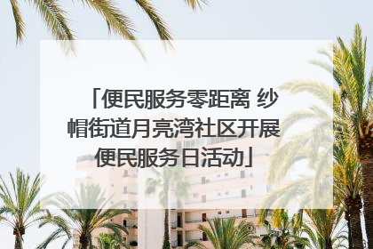 便民服务零距离 纱帽街道月亮湾社区开展便民服务日活动