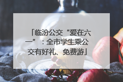临汾公交“爱在六一”：全市学生乘公交有好礼、免费游