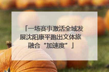 一场赛事激活全域发展沈阳康平跑出文体旅融合“加速度”
