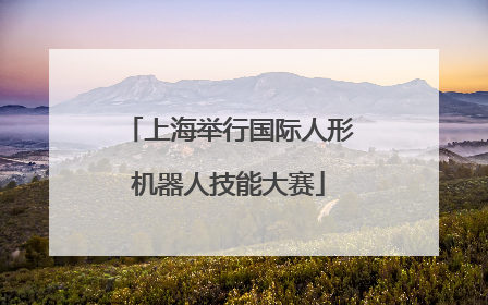 上海举行国际人形机器人技能大赛