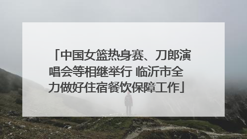中国女篮热身赛、刀郎演唱会等相继举行 临沂市全力做好住宿餐饮保障工作
