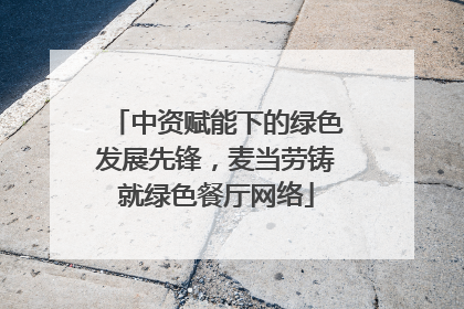 中资赋能下的绿色发展先锋，麦当劳铸就绿色餐厅网络