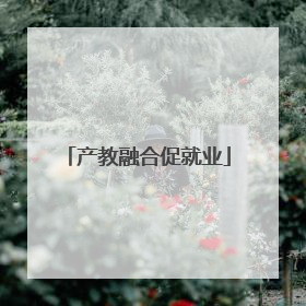 产教融合促就业