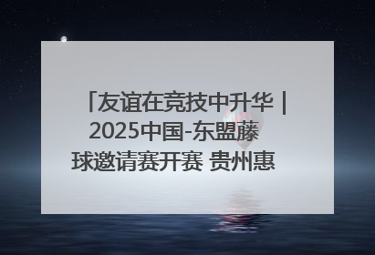 友谊在竞技中升华｜2025中国-东盟藤球邀请赛开赛 贵州惠水燃动“空中芭蕾”