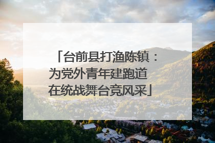 台前县打渔陈镇：为党外青年建跑道 在统战舞台竞风采