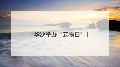 华沙举办“宠物日”