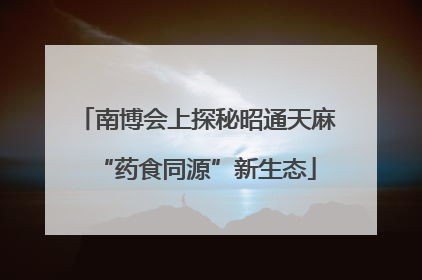 南博会上探秘昭通天麻“药食同源”新生态