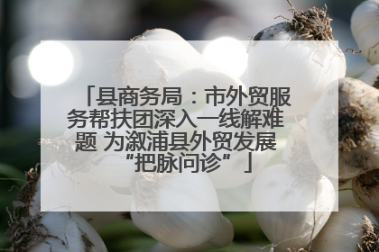 县商务局：市外贸服务帮扶团深入一线解难题 为溆浦县外贸发展“把脉问诊”