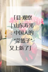 县·观察｜山东寿光：中国人的“菜篮子”又上新了