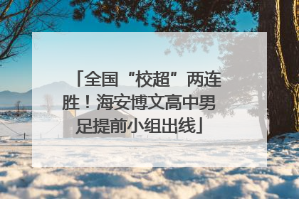 全国“校超”两连胜！海安博文高中男足提前小组出线