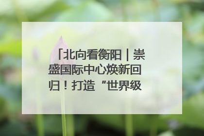 北向看衡阳｜崇盛国际中心焕新回归！打造“世界级美食主题公园”