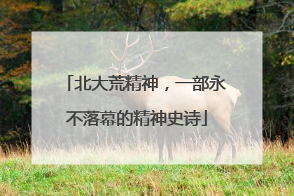 北大荒精神，一部永不落幕的精神史诗