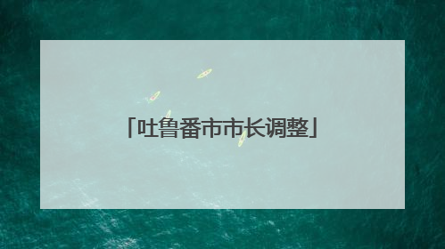 吐鲁番市市长调整