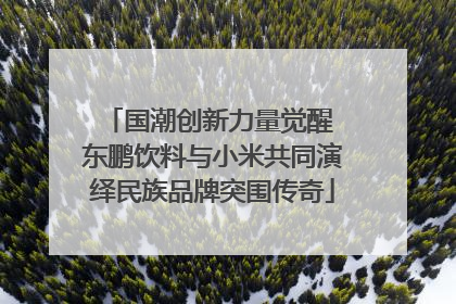 国潮创新力量觉醒 东鹏饮料与小米共同演绎民族品牌突围传奇