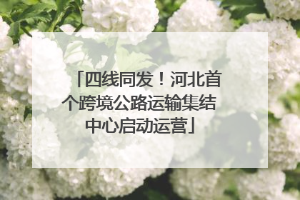 四线同发！河北首个跨境公路运输集结中心启动运营