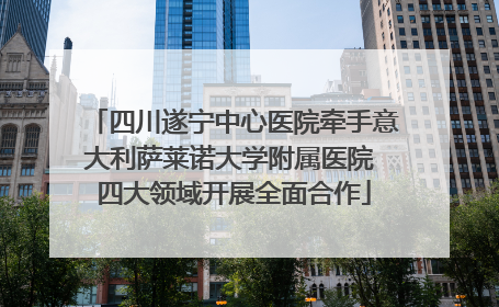 四川遂宁中心医院牵手意大利萨莱诺大学附属医院 四大领域开展全面合作