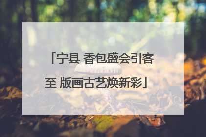 宁县 香包盛会引客至 版画古艺焕新彩