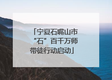 宁夏石嘴山市“石”百千万师带徒行动启动