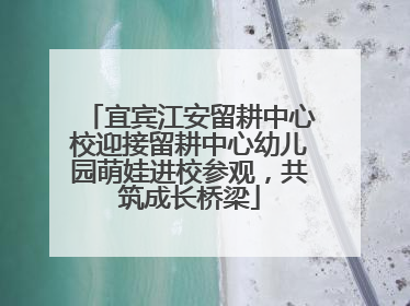 宜宾江安留耕中心校迎接留耕中心幼儿园萌娃进校参观，共筑成长桥梁