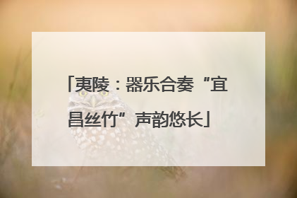 夷陵：器乐合奏“宜昌丝竹”声韵悠长